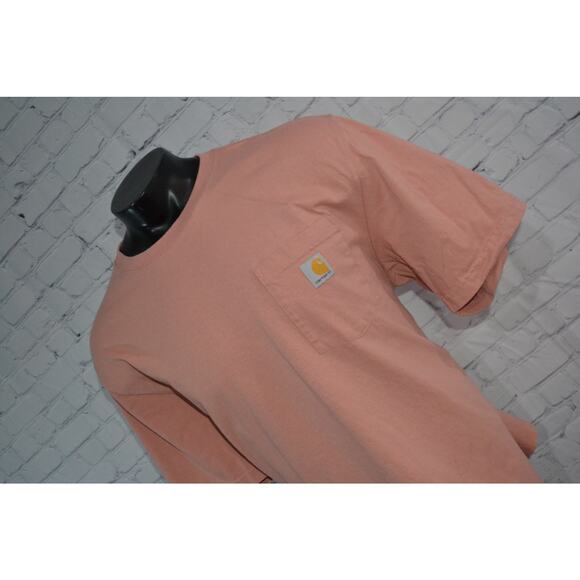 Carhartt Work T-Shirt Front Pocket Cotton Short Sleeve Mens Size XL Loose - Picture 7 of 7